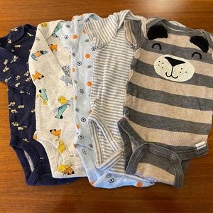 5-pack of 3 mo Baby Onsies